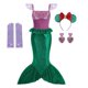 thumbnail image 1 of Dibujos animados Sirenita Ariel Princesa Disfraz Niños Vestido Niñas Cosplay Niños Carnaval Fiesta de cumpleaños Ropa Sirena Dress5T (tamaño 120) Gao Jinjia LED, 1 of 2