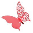 thumbnail image 2 of serony 50pcs Wine Glass Paper Card Cut Paper Wedding Party Table Number red 1Set, 2 of 6