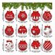 thumbnail image 2 of 48pzs Esferas De Navidad Redondas De Madera Con Cuerda 6.5cm Xtellar Rojo, 2 of 4