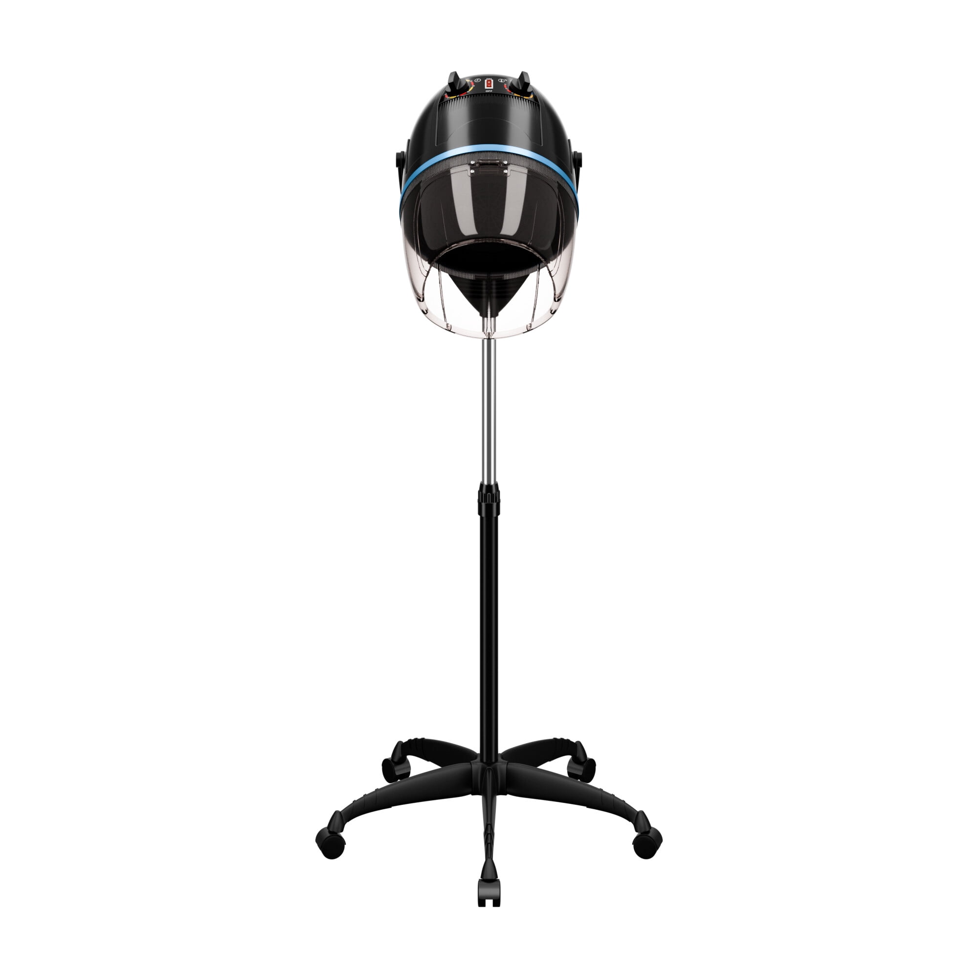 ZENSTYLE 1300W Floor Hair Dryer Rolling Salon Standing Bonnet Black