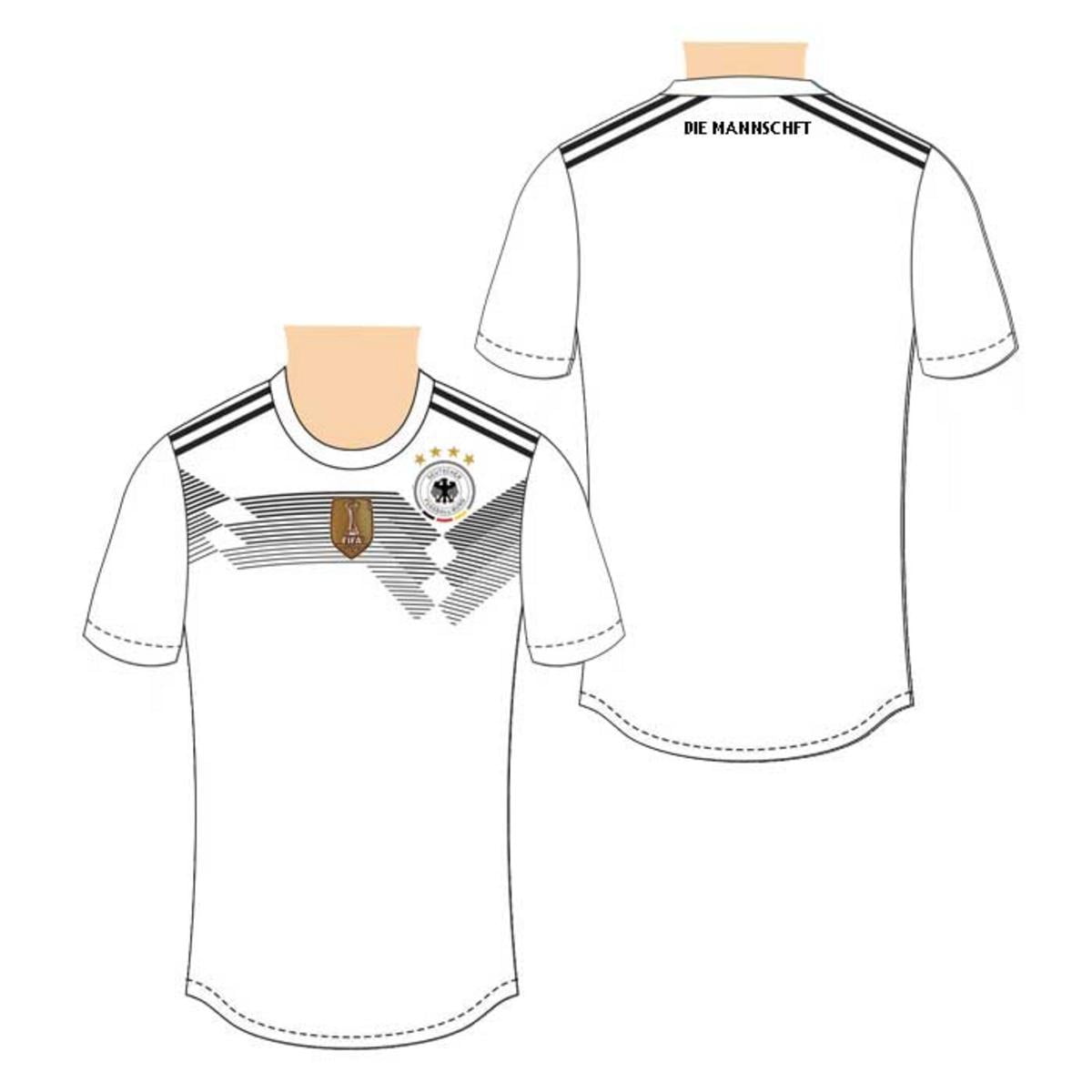Germany World Cup Men’s Soccer Jersey by Winning Beast®. Home Colors