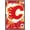 Barnwood Framed Version, variant on NHL Calgary Flames - Maximalist Logo 23 Wall Poster, 22.375" x 34"