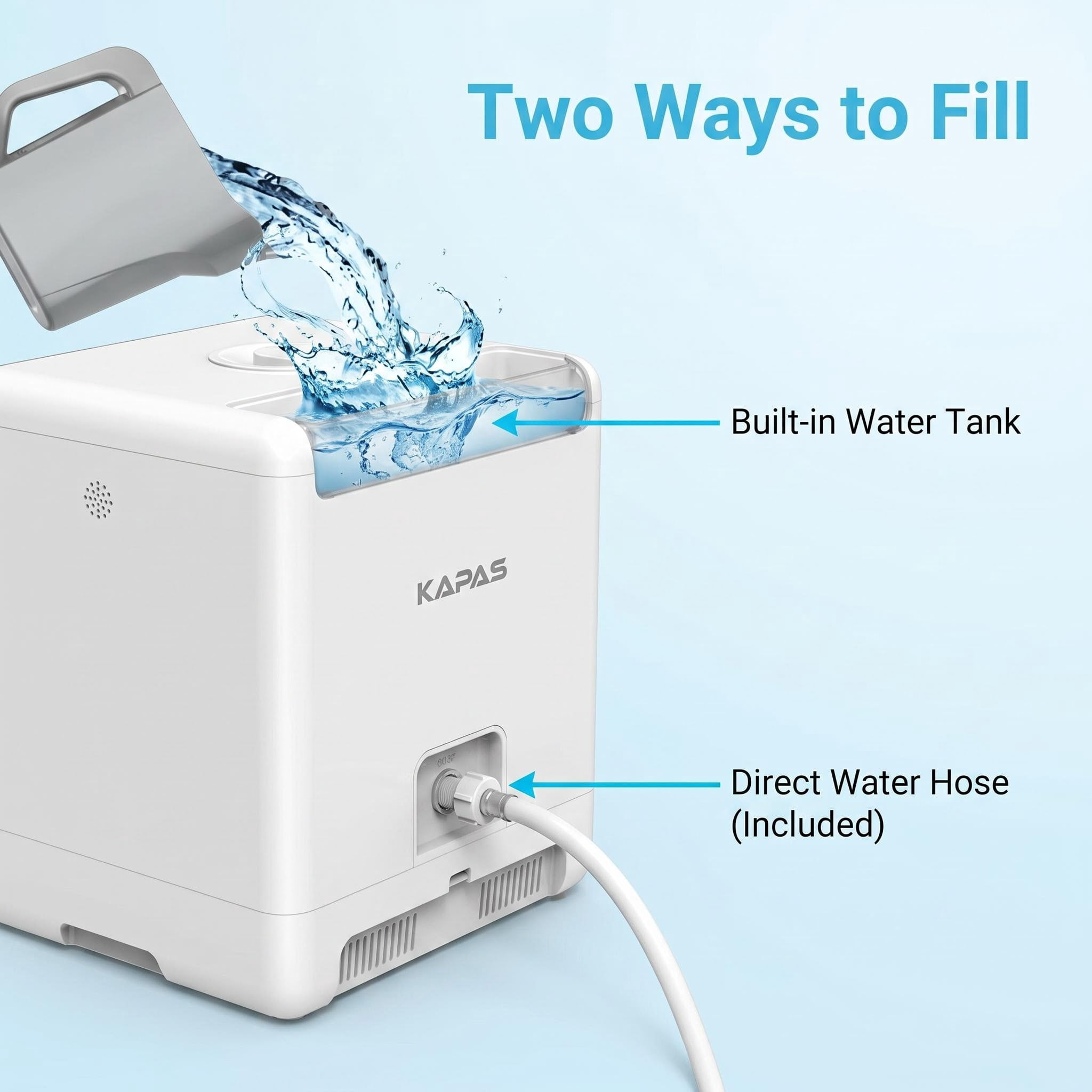 Portable Countertop Dishwasher with Built-in Light, 6 Wash Modes, Dual Water Supply System, LED Digital Control Panel, Compact Mini Dishwasher for Home, Apartment, Dorm, Boat and RV