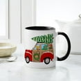 thumbnail image 4 of CafePress - Vintage Christmas Woody Wagon Mugs - 11 oz Ceramic Mug - Novelty Coffee Tea Cup, 4 of 4