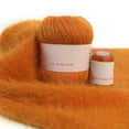 thumbnail image 1 of Bufandas Mano Hilado Hilado Bola Set Hat Socks Crochet Hilo Kit 2 Strand Invierno Tejido Suministros Accesorio de costura Naranja 50G 20G Inevent HA010947-26, 1 of 6