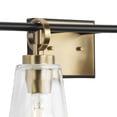 thumbnail image 6 of Cassell Collection Four-Light Vintage Brass Matte Black Luxe Industrial Bath & Vanity Light, 6 of 13