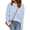 SEWhiteBlue, variant on Sweaters for Women Striped Knit Pullover Top Crew Neck Long Sleeve Casual Shirt with Chest Pocket