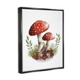 thumbnail image 3 of Stupell Industries Spotted Mushrooms Forest Floor Floral Botanicals Plants Graphic Art Jet Black Floating Framed Canvas Print Wall Art, Design by Studio Q, 3 of 6