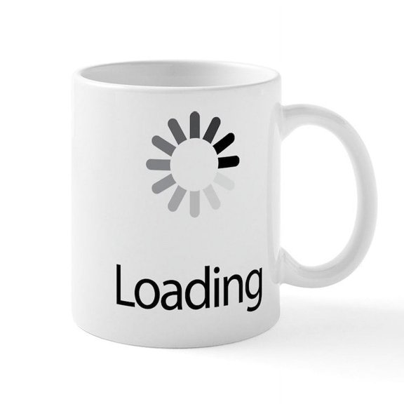 CafePress - Loading - 11 oz Ceramic Mug - Novelty Coffee Tea Cup