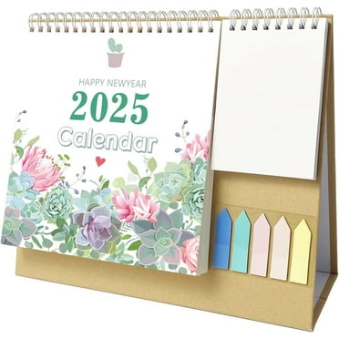 VINAUO Desk Calendar 2025,Small Flip Desk Calendar,10 x7 in Monthly Desktop Calendar for Office,Home,School