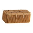 thumbnail image 3 of Caja de pañuelos de imitación de ratán, porta pañuelos decorativo de estilo japonés, porta servilletas de papel, estuche para tocador, mesa de centro 25 cm x 125 cm x 10 cm, 3 of 8