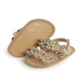 thumbnail image 2 of Baby Girls Summer Sandals Anti-Slip Soft Sole Ruffle Flat Shoes, 2 of 6