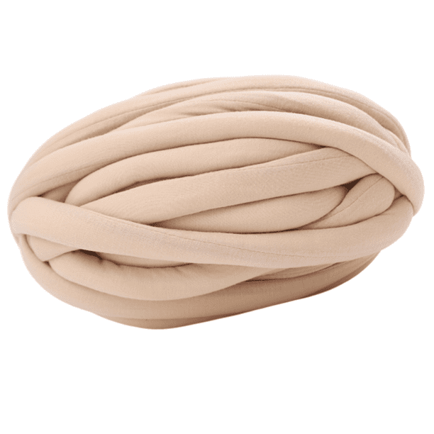 Hilo de lana grueso, hilo de lana súper voluminoso, hilo para tejer a mano, hilo para tejer con los brazos caqui