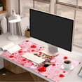 thumbnail image 2 of Large Mouse Pad, Cute Pink Desk Mat for Desktop, Women Girls Waterproof Desk Mouse Pad, Love Cat Computer PC Laptop Protector Writing Pads for School Office Home 31.5" x 15.7", 2 of 15