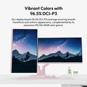 Pixio PX278 Wave Pink 27 inch 180Hz Refresh Rate QHD 1440p Resolution Fast IPS Panel 1ms GTG Response Time Pink Gaming Monitor with Adaptive Sync