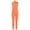 Orange, variant on Girls Sleeveless Sparkly Rhinestone Full Body Unitard Gymnastics Dance Leotard Skating Jumpsuit Bodysuit Grey 6