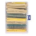 thumbnail image 3 of 2600 Pcs 130 Valeurs 1/8W 0.125W 1 % Film Métallique Résistances Pack Assorti Ensemble de Résistances Kits d'Assortiment Condensateurs Fixes, 3 of 7