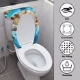 thumbnail image 3 of HELLHERO Starfish and Seashell Pattern Toilet Seat Covers & 2 Piece Toilet Protector Cover & Universal for Toilet, 3 of 8