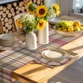 thumbnail image 4 of Buffalo Plaid Round 13 Inch Placemats Set of 6, Modern Farmhouse Colorful Checkered HeatResistant Non Slip Place Mats for Dining Table, Wipeable Braided Kitchen Table Mats for Housewarming, 4 of 9