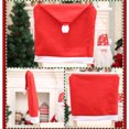 thumbnail image 3 of Ounissouiy Funda navideña para silla, gorro navideño, manga para sala de estar, cocina, antimacassar, comedor, funda para el hogar, restaurante, Kits de decoración para fiestas, 3 of 6