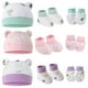 thumbnail image 1 of Gorro fetal para bebé instalado, 3 piezas, guantes antiarañazos para bebé, cubiertas para pies anticaída, calcetines antideslizantes para niños y niñas Zhivalor BST3050603-1, 1 of 5