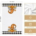 thumbnail image 6 of luyaa Buffalo Plaid Pumpkin Truck Sunflower Gnome Fall Kitchen and Dish Towels, 18 x 26 Inch Harvest Thanksgiving Ultra Absorbent Drying Cloth Tea Towels Set of 4, 6 of 6