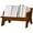 Light Brown, variant on Wood Bookcase in Living Room/Home/Office, Desktop Book Shelf Organizer Bookshelves Storage Rack for CDs/Magazine/Books Display