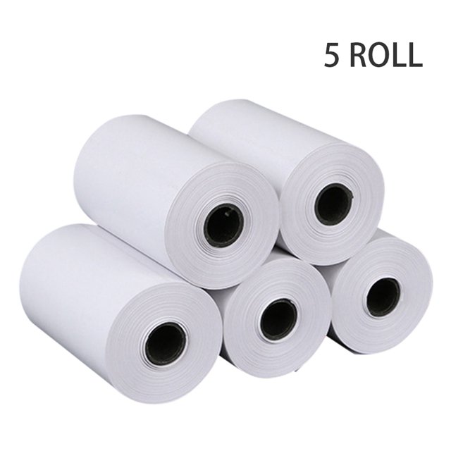 Rouleau de Papier Thermique 57x25mm Questions Erronées Notes Papiers d'Impression pour Imprimante Photo Thermique Portable Mini 5 Rouleaux