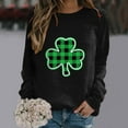 thumbnail image 2 of Baberdicy St.Patricks Day Sweatshirt for Women, Womens Autumn And Winter Casual Hooded Sweater Pullover Sweater Womens Sweatshirt Black, 2 of 5