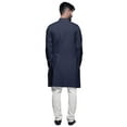 thumbnail image 2 of Atasi Button Down Asymmetrical Kurta For Men Solid Long Sleeve Kurta For Men, 2 of 6