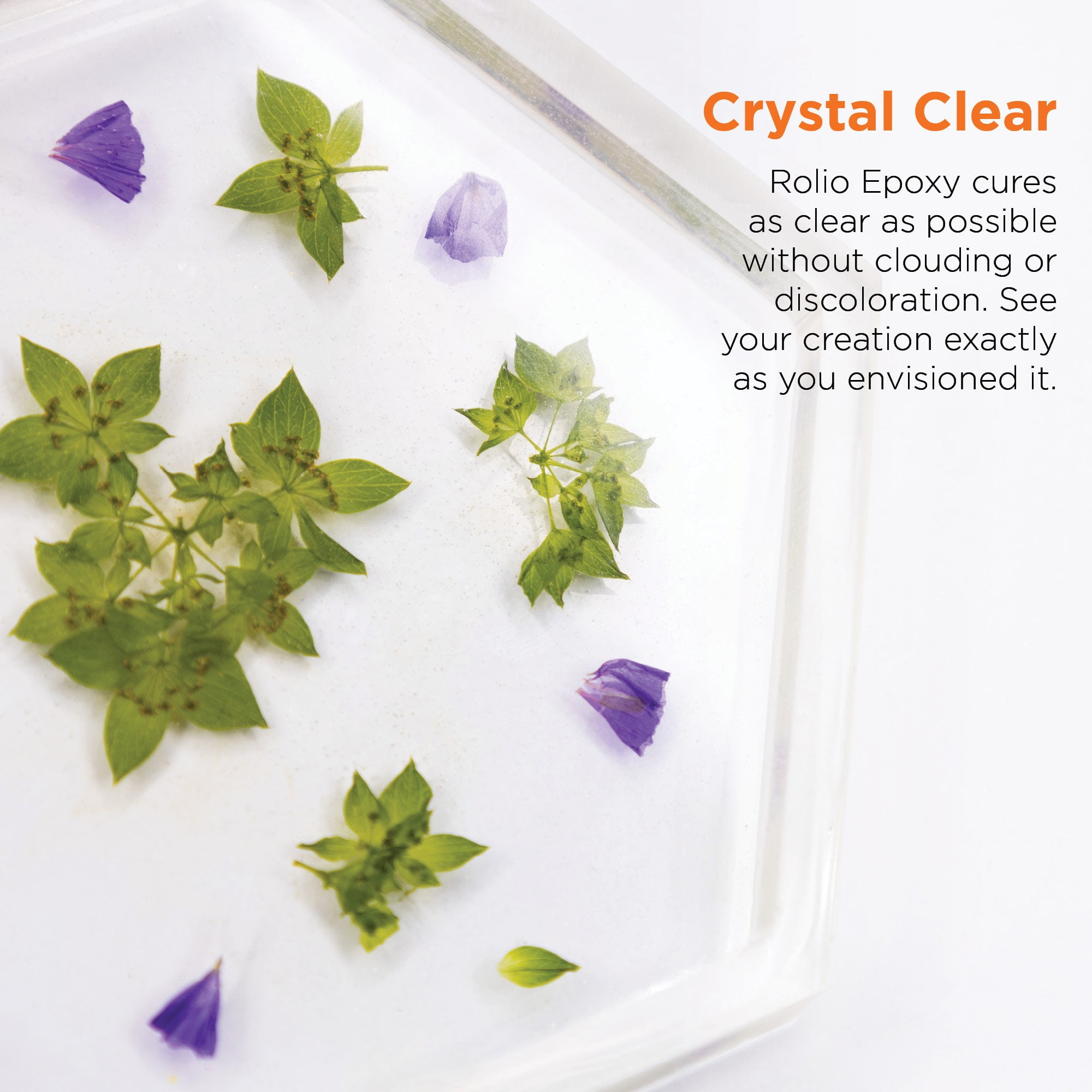 Rolio Epoxy Resin and Hardener Kit - Crystal Clear UV Resistant Resin for Coating, Jewelry, Wood, Molds & DIY Crafts, Easy Cast Resin - 16 oz Kit