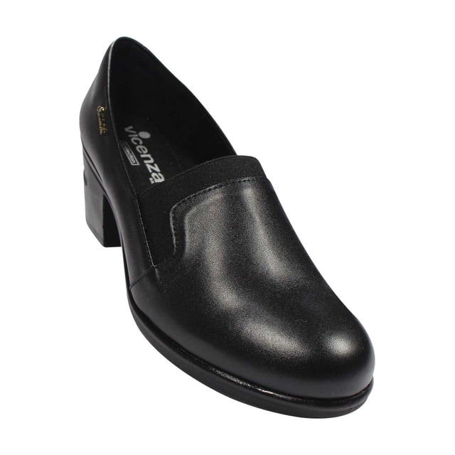 ZAPATILLA VESTIR VICENZA MUJER NEGRO PIEL 4510 LEON 4510p