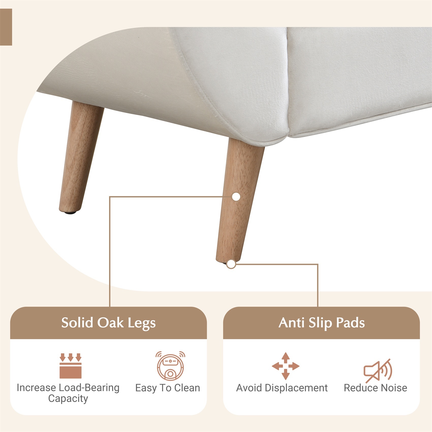 Alvantor Button Tufted End of Bed Benches Velvet Upholstered Bench with Pillows for Bedroom,Living Room, Entryway Beige