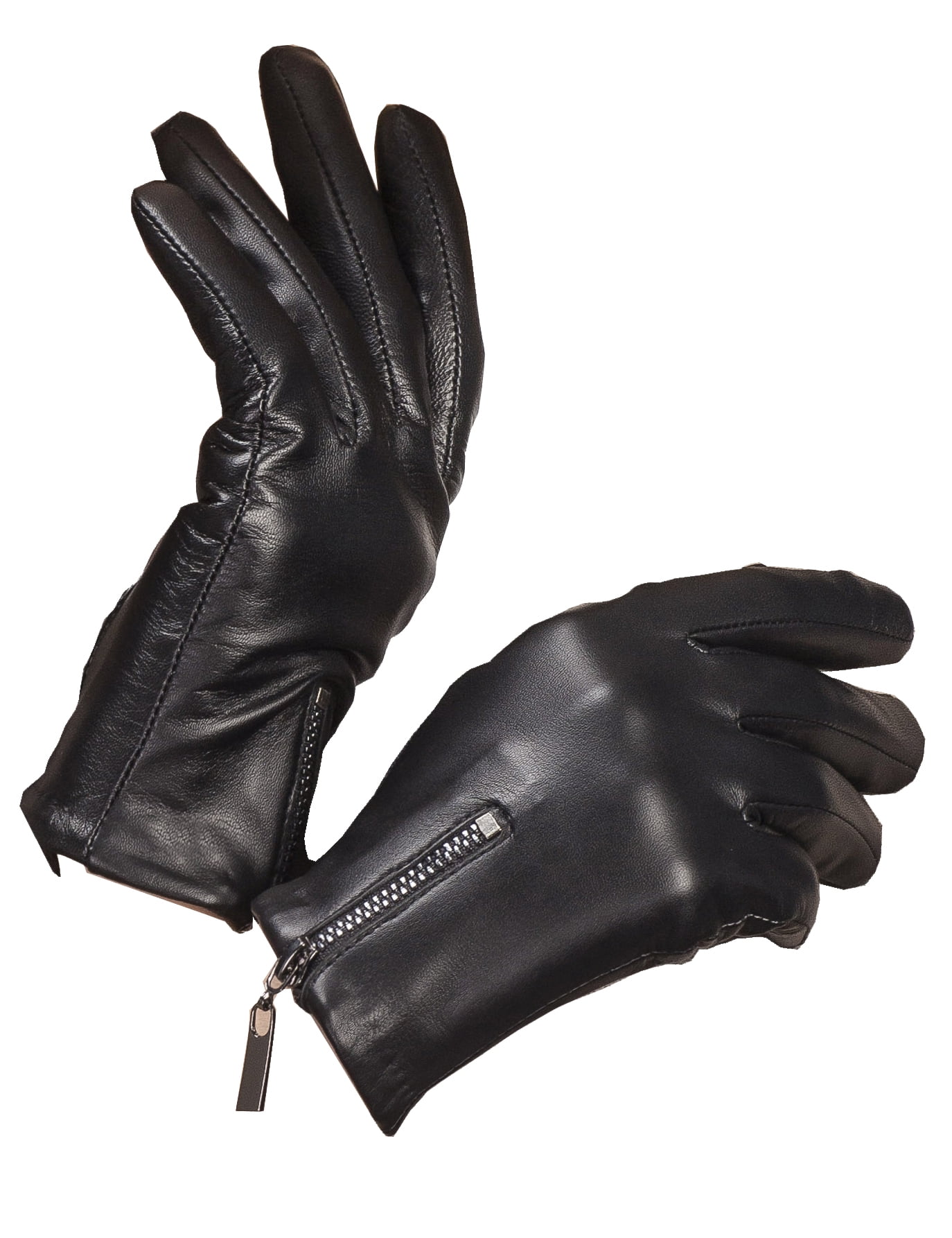 YISEVEN Women's Motorcycle Driving Fingerless Leather Gloves Unlined 