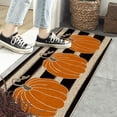 thumbnail image 3 of Felpudo Artoid Mode con rayas de acuarela, diseño de calabaza, decorativo, 3 of 7