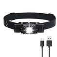thumbnail image 2 of Faro portátil LED Soidarity atenuación IPX6 impermeable linterna cabeza iluminación nocturna Ropa Deportiva Luz Verde Blanca, 2 of 6