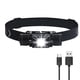 thumbnail image 3 of Yuarrent Faro delantero LED, seguridad, senderismo, Sensor de movimiento portátil, IPX6, linterna impermeable, lámpara de cabeza de caza, Ropa Deportiva, Zapatos Luz Verde Blanca, 3 of 6