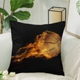 thumbnail image 2 of MKHERT Flying Fiery Basketball Throw Pillowcase Pillow Cover Cushion Couver 18x18 inch, 2 of 2