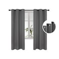 thumbnail image 4 of ZOPZO 42Wx63L inch Blackout Curtains Light Gray Thermal Insulated Grommet for Bedroom 2 Panels, 4 of 7