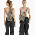 thumbnail image 4 of Ethnic Tribal Sling Backpack Abstract Artistic Lightweight Crossbody Bag for Commuting, 4 of 5