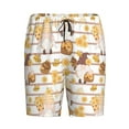 thumbnail image 4 of Wukai Cute Bee Gnome2 Men’s Short Pajama Pants With Pockets Soft Sleep Pj Shorts for Men-Medium, 4 of 6