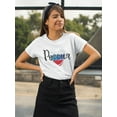 thumbnail image 2 of Poccua Russian Quote, Flag Heart T-Shirt Women -Image by Shutterstock, Female Large, 2 of 4