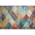 thumbnail image 2 of Addison Rugs Mayfield Premium Machine Washable Transitional Geometric Navy Rectangle Rug, 1'8" x 2'6", 2 of 6
