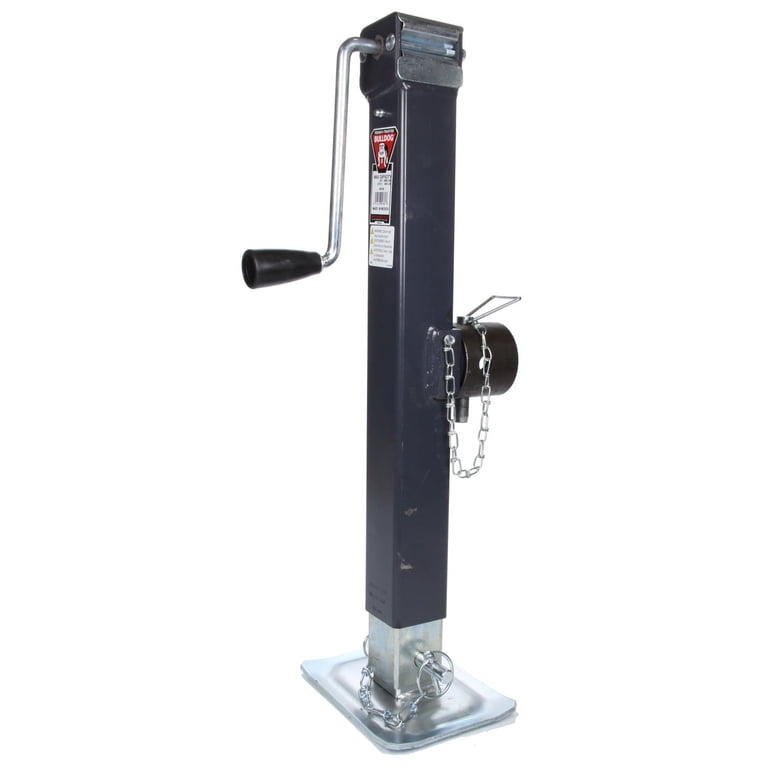 Bulldog Heavy Duty 15-Inch Square Trailer Jack, 8000 Pound