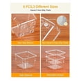 thumbnail image 2 of 25pcs Plastic Drawer Organizers, 4 Sizes Transparent Drawer Organizers for Bathroom, Dressing Table, Cosmetics,Tableware, 2 of 5