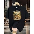 thumbnail image 3 of 【New Arrival】Out of Shape But Still Hiking Funny T-Shirt Retro Mountain Camping Graphic Casual Cotton Short Sleeve Tee Unisex Crew Neck Top, 3 of 7