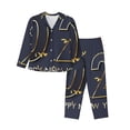 thumbnail image 1 of Balery 2025 New Year 2 Conjunto de Pijama con Estampado para Mujer, Conjunto de Dos Piezas con Manga Larga, Ropa de Dormir Suave con Bolsillos, Pijamas Cómodos-XX-Large, 1 of 7