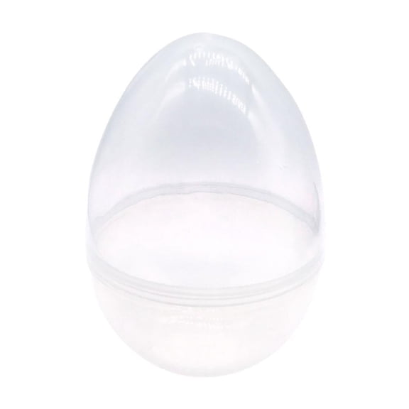 Giant Easter Eggs Jumbo Clear Easter Eggs Empty Plastic Surprise Eggs Fillable for Easter Basket Stuffers Party Decoration for Candy, Toys, and Party