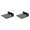 thumbnail image 1 of 2X Wall Mounted Holder Multifunctional Portable Speaker Wall Shelf for Webcam Cell Phones Router Speaker Black, 1 of 3