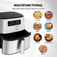 thumbnail image 4 of (Open Box) Kalorik MAXX® Digital Air Fryer | 6-Quart Oilless Air Fryer with 7 Cooking Functions | Stainless Steel & Black FT47823BKSS, 4 of 5